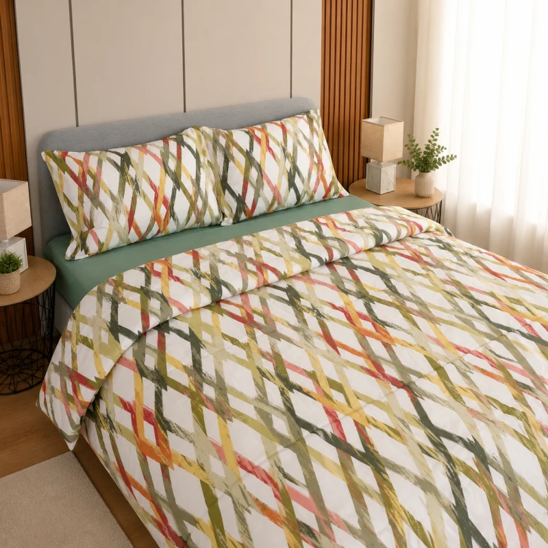 Спален комплект 4 части Оливия за спалня от 100% памук