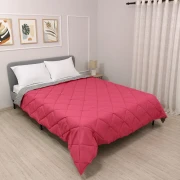 Thumbnail 3 of Лятна олекотена завивка за единично легло Елинор Розово/Сиво 150/210 см