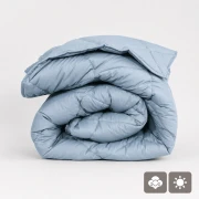 Thumbnail 5 of Памучна лятна олекотена завивка "Париж Аква" единична 150/210 см